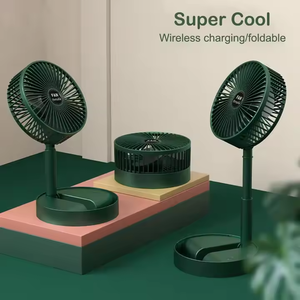 Ventilateur pliable rétro rechargeable <span class=keywords><strong>2</strong></span> en 1, ventilateur portable pliable à 3 vitesses, ventilateur télescopique USB à faible bruit pour l'extérieur et la maison - Product Image 4