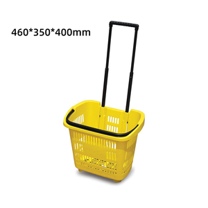 Panier de courses écologique à prix d'usine, paniers à main pour les épiceries, panier de supermarché avec roues - Product Image 2