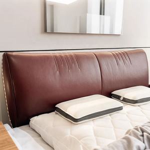 Personnalisé Glamour Minimaliste Moderne Cadre de Lit Complet Base en Bois de Pin Rangement Coussins en Cuir Fourni par Boîte Printemps Marque Donglu - Product Image 5