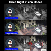 Caméra PTZ ICsee 8MP avec zoom 20x, détection de mouvement WiFi, vision nocturne couleur longue portée, grand angle, garantie 1 an
