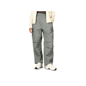 Pantalones Cargo de lona a la moda para mujer con bolsillos laterales Diseño de cordón de ajuste relajado para verano Aventura al aire libre Transpirable - Product Image 1