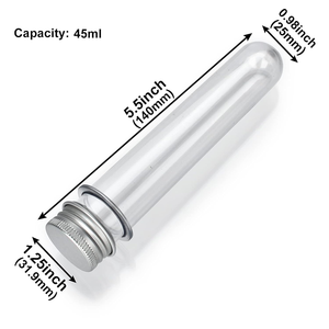Grossistes Tubes à <span class=keywords><strong>essai</strong></span> en plastique Récipients transparents de stockage de bonbons 40ml en plastique avec bouchons à vis - Product Image 2