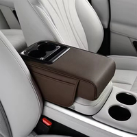 Coussin de protection universel de luxe en cuir pour accoudoir de voiture, prix de gros