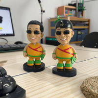 3d personnalisé résine artisanat drôle comédien star figurine modèle bobble head souvenir cadeaux maison décoration statue voiture art ornements