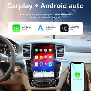 ZWNAV Tesla écran tactile Vertical pour <span class=keywords><strong>Mercedes</strong></span> Benz ML 2013-2015 <span class=keywords><strong>autoradio</strong></span> GPS Navigation multimédia lecteur vidéo <span class=keywords><strong>autoradio</strong></span> - Product Image 3