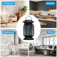 Lampe anti-moustiques électrique portable 18W, piège à insectes UV avec plateau amovible pour intérieur, extérieur et camping