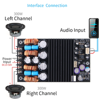 2*300W TPA3255 Amplificateur Audio 2.0 Canaux Haute Puissance HIFI Numérique Stéréo Classe-D Amplificateurs Board