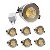Spot LED Mini 3W encastrable pour plafond, vitrine et armoire, AC110-220V, idéal pour chambre et cuisine - Vente Flash
