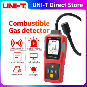 เครื่องตรวจจับก๊าซรั่วแบบติดไฟได้ UT334L UNI-T เครื่องเตือนก๊าซมีเทนในครัว - Product Image 4