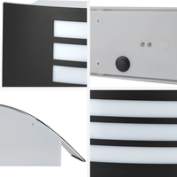 Diffuseur de PC en acier inoxydable, éclairage mural, support de lampe E27 en forme de cylindre de jardin extérieur haut de gamme, appliques murales d'extérieur haut de gamme