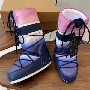 Stivali <span class=keywords><strong>da</strong></span> neve invernali <span class=keywords><strong>da</strong></span> donna in peluche scarpe impermeabili pelose a metà polpaccio caldi stivali invernali leggeri <span class=keywords><strong>da</strong></span> donna classici - Product Image 5