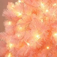Großhandel Rosa PVC Vorbeleuchteter LED Künstlicher Weihnachtsbaum Beleuchteter Weihnachtsbaum für Innenraum-Feiertagsdekoration