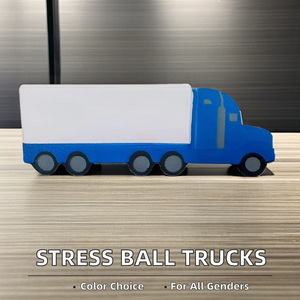 Jouet anti-stress unisexe en plastique ABS, camions en mousse, balles anti-stress souples avec logo imprimé, échantillon gratuit promotionnel - Product Image 3