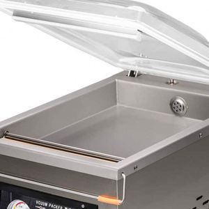 เครื่องซีลสูญญากาศแบบตั้งโต๊ะขนาดเล็ก สแตนเลส รุ่น DZ-260A สำหรับบรรจุภัณฑ์จากโรงงาน เหมาะสำหรับเนื้อวัว ปลา อาหารทะเล และผัก - Product Image 3
