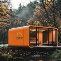 CASA Cabine flottante en bois de style chinois Conteneur d'expédition pour Villa Bureau Résidentiel Salle de sport Salle de bain Café