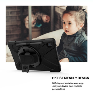 Funda de silicona y plástico para Samsung <span class=keywords><strong>Galaxy</strong></span> <span class=keywords><strong>Tab</strong></span> <span class=keywords><strong>S6</strong></span> <span class=keywords><strong>lite</strong></span>, funda híbrida duradera de 10,4 pulgadas con cinturón de hombro y muñeca para manos - Product Image 3