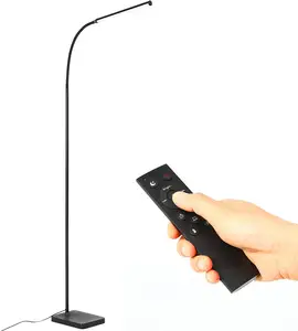 China supplier best price black plastic light source10w bedside with 3 way touch switch led floor lamp