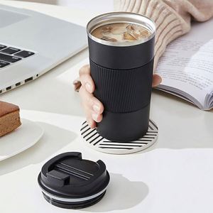 แก้วกาแฟสแตนเลสแบบกำหนดเอง ผนังสองชั้น เก็บอุณหภูมิ ป้องกันการรั่วซึม ฝาเกลียว สำหรับเดินทาง - Product Image 5