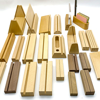 Porte-cartes postales en bois, porte-cartes en bois Support de signe en acrylique pour la décoration de fête Emplacement Petite table Menu Porte-cartes