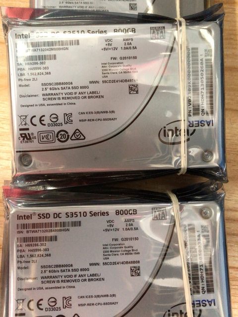 New Appearance IN-TE-L S3510 800G SATA SSD SSDSC2BB800G6R 0CM65W
