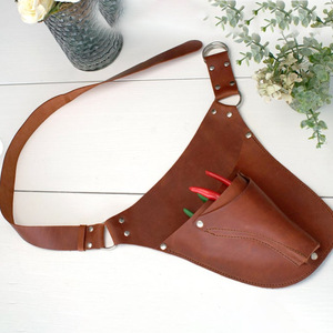 Bolsa de herramientas de jardín personalizada de cuero PU, bolsa de cintura para almacenamiento de herramientas de poda, bolsa de herramientas para mantenimiento de jardines. - Product Image 3