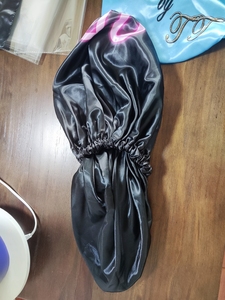 Mềm <span class=keywords><strong>Headband</strong></span>-cao cấp ban nhạc đàn hồi Jumbo lụa nắp ca-pô cho mái tóc xoăn Phụ Nữ Ngủ biểu tượng tùy chỉnh XL lớn satin bonnets - Product Image 6