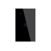 Nouveau panneau d'interrupteur mural tactile intelligent Wi-Fi 1, 2 ou 3 gangs 10A pour la domotique (norme US)