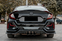 Nouveau kit de carrosserie de conversion style Type R pour la 10ème génération 2016-2020, ajustement direct, pare-chocs avant/arrière, jupes latérales, clips de calandre