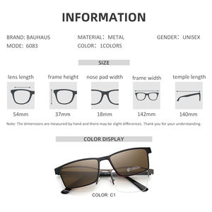 6083 Cheap Promotion Sale Men <strong>Gun</strong> Metal Magnet Clip on <strong>Glasses</strong> Polarized Sunglasses - Product Image 2