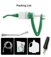 Berbagai Kapasitas 10Ml 30Ml 60Ml Pistol Drencher Plastik Pistol Basah Babi Sapi Domba Otomatis Terus-menerus
