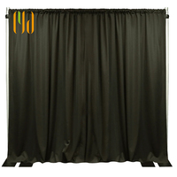 Décors réglables professionnels et kits de tissu ignifuge Systèmes de drapé de tuyau de style simple pour les diviseurs de salon professionnel d'événements