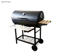 Ensemble barbecue en acier inoxydable, barbecue argentin en acier inoxydable, barbecue de jardin, barbecue portable au charbon de bois