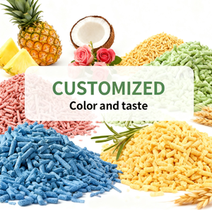 BENJIE工厂批发价5公斤灰色球形0.5-4毫米防臭无尘快速结团高吸附猫砂 - Product Image 4