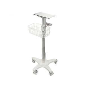 Chariot médical mobile de haute qualité avec 5 roulettes, pour échographie, ECG, unité électrochirurgicale, chariot de soins infirmiers - Product Image 3