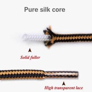 Tali Sepatu dengan Hiasan, Kuat dan Tahan Lama, Tali Sepatu Bulat untuk Sepatu Bot, Sepatu Kerja, Sneakers, Hiking, Berjalan, Keamanan - Product Image 4