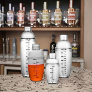 Shaker per Cocktail Trasparente da 700ml <span class=keywords><strong>in</strong></span> Plastica Alimentare Ecologica con Scala Graduata, Strumento da Bar per Ristoranti, Cucine e Bar Domestici - Product Image 2