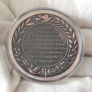 Moneda de Desafío Cristiana Personalizada, Inspiradora, de Aleación de Zinc, con Versículos de los Salmos, para EE. UU. y Medio <span class=keywords><strong>Oriente</strong></span> - Product Image 2