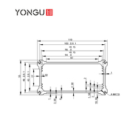 M09 125*60MM personnalisé Ip67 contrôle Distribution boîtier en aluminium interrupteur à charnière bornier boîte de jonction étanche