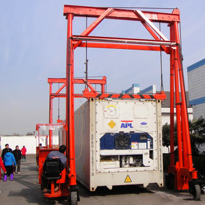 Thủy lực mast <span class=keywords><strong>container</strong></span> nâng 20ft 40ft du lịch di động giàn cần cẩu giá - Product Image 4