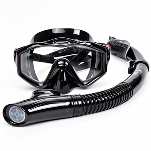 Ensemble de plongée professionnelle avec masque et tuba, résistant aux chocs, pour professionnels, haute performance, haute qualité - Product Image 1