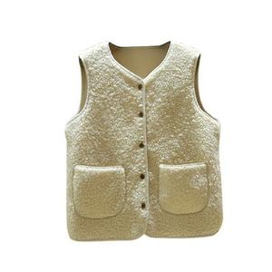 Gilet Casual donna autunno inverno 2021 senza maniche gilet di lana <span class=keywords><strong>con</strong></span> tasca tinta unita soffice <span class=keywords><strong>giacca</strong></span> a maglia Top - Product Image 5