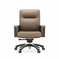 Nouvelle Chaise de Direction en Cuir, Vente Directe Usine, Dossier en Bois, Pivotante, Siège de Chef, Couleur et Matériau Personnalisables, Chaise de Bureau Moderne pour Manager