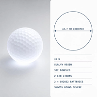 Balles de golf lumineuses RGB qui brillent dans le noir, balles de golf LED super lumineuses pour les tournois de golf nocturnes, impression personnalisée