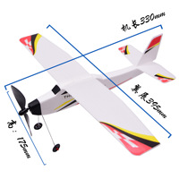 Enfants bricolage biplan planeur EPP mousse main lancer avion alimenté avion volant