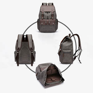 Индивидуальный Многофункциональный рюкзак унисекс большой повседневный студенческий Рюкзак Школьный Рюкзак Винтажный холщовый рюкзак для мужчин и женщин - Product Image 3