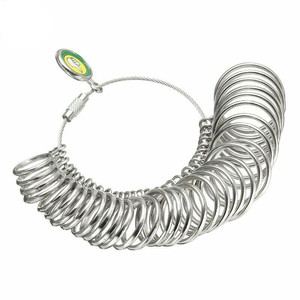 Набор для измерения размера кольца и металлических колец, измерительный инструмент для размеров колец, измерительный инструмент для ювелирных изделий, Размер 0-13 - Product Image 1