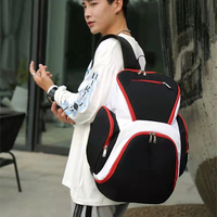 Sac à dos de basketball personnalisé pour équipe sportive avec nom, numéro et logo du joueur, pour l'école, la gym, l'entraînement, en tissu Oxford avec poche pour ballon