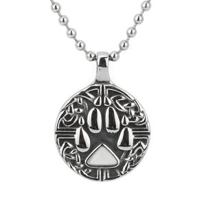 ケルトの盾結びの狼の爪の護符ネックレス（魔法の三角形付き） - Product Image 6
