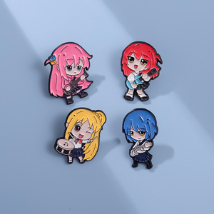 Nouvelle Broche Métallique Créative Gravée et Peinte, Thème Animation Japonaise et Coréenne, Motif <span class=keywords><strong>Love</strong></span> <span class=keywords><strong>Kill</strong></span> Baby, Accessoire Vestimentaire de Dessin Animé, Produit d'Usine - Product Image 4