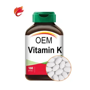 Cápsula de Gel suave, suplemento de esencia de vitamina K, Etiqueta Privada